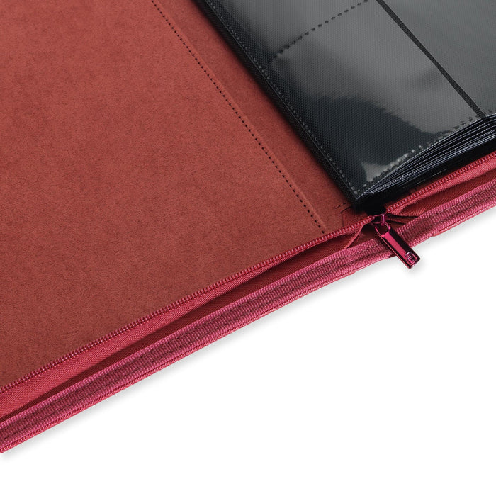 Vault X : 12-Pocket Exo-Tec Zip Binder - Metallic Red