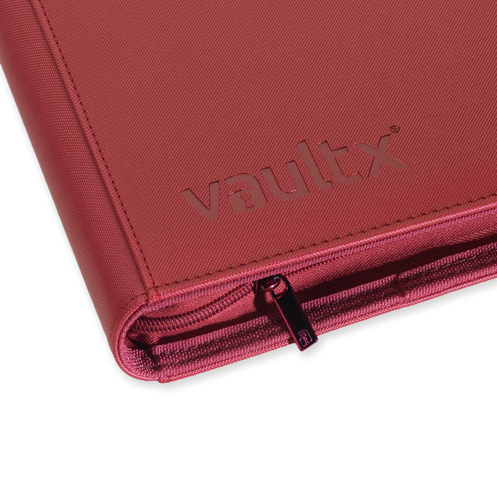 Vault X : 12-Pocket Exo-Tec Zip Binder - Metallic Red