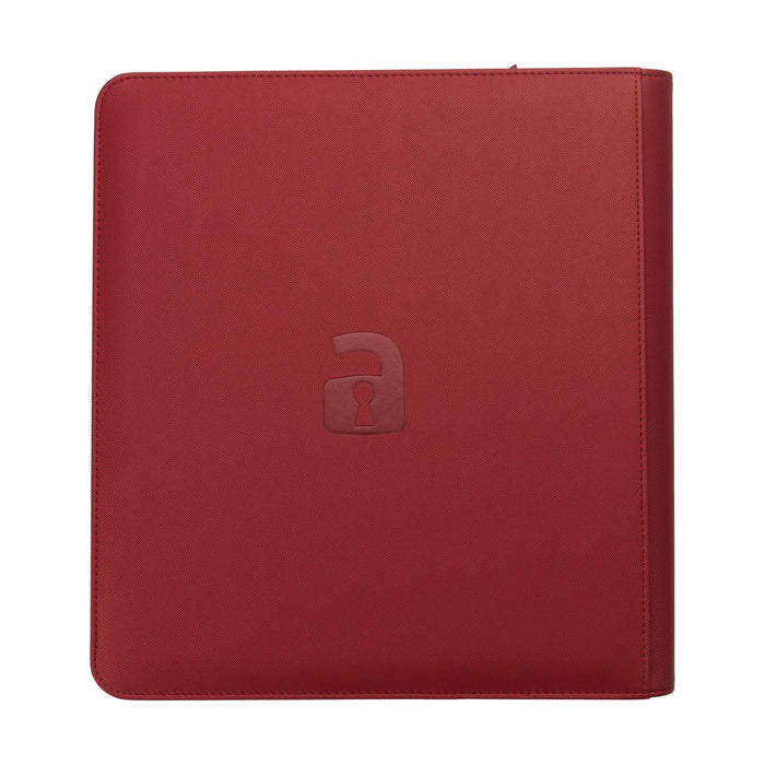 Vault X : 12-Pocket Exo-Tec Zip Binder - Metallic Red