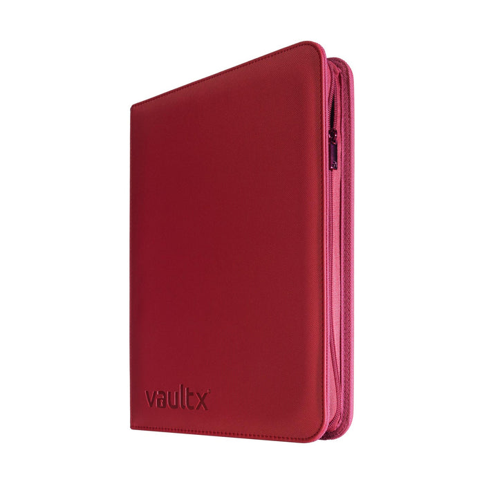 Vault X : 9-Pocket Exo-Tec Zip Binder - Metallic Red
