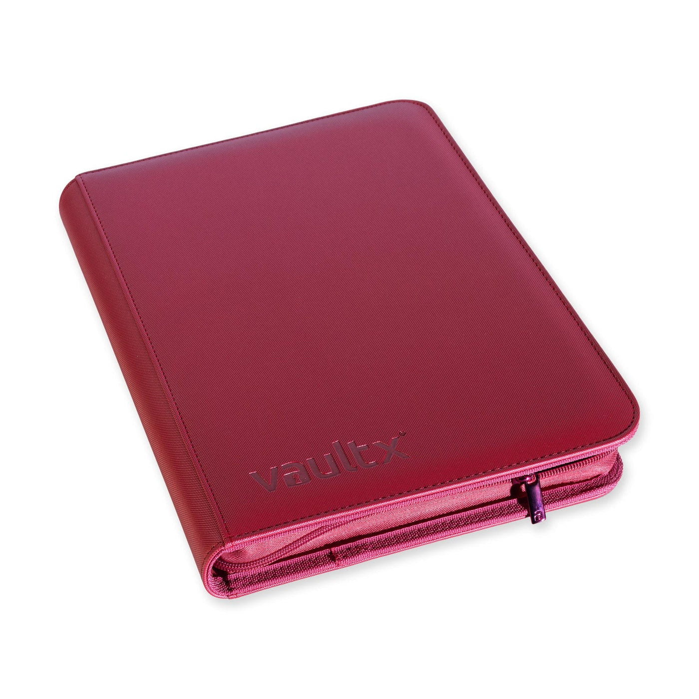 Vault X : 9-Pocket Exo-Tec Zip Binder - Metallic Red - Lockett Labs UK