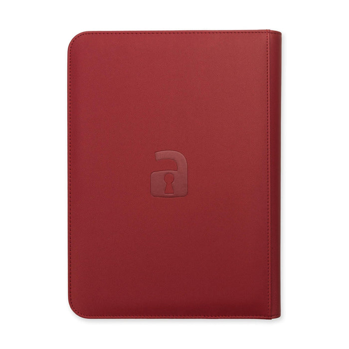 Vault X : 9-Pocket Exo-Tec Zip Binder - Metallic Red