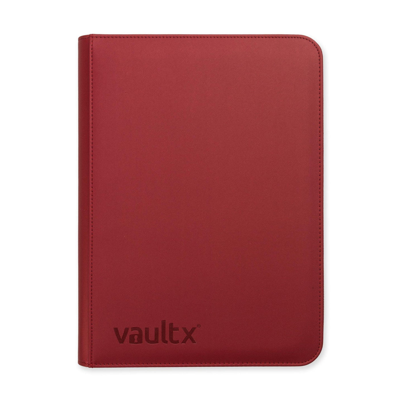 Vault X : 9-Pocket Exo-Tec Zip Binder - Metallic Red - Lockett Labs UK