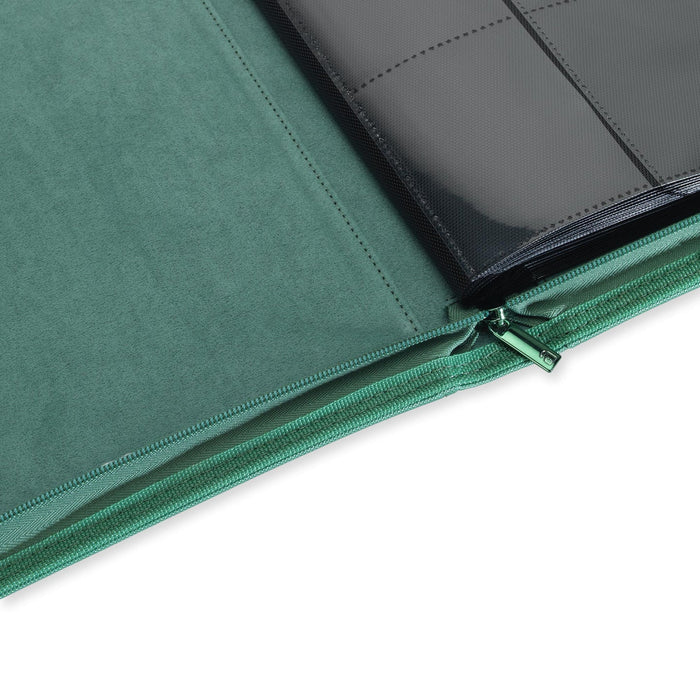 Vault X : 9-Pocket Exo-Tec Zip Binder - Metallic Green