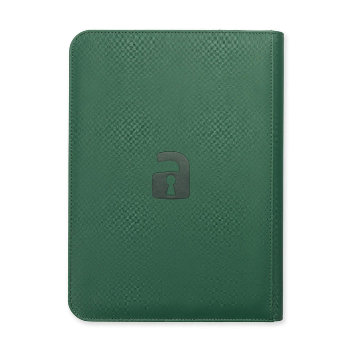 Vault X : 9-Pocket Exo-Tec Zip Binder - Metallic Green