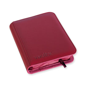 Vault X : 4-Pocket Exo-Tec Zip Binder - Metallic Red