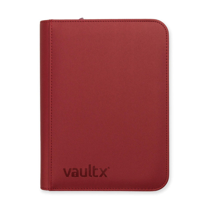 Vault X : 4-Pocket Exo-Tec Zip Binder - Metallic Red