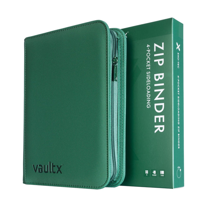 Vault X : 4-Pocket Exo-Tec Zip Binder - Metallic Green