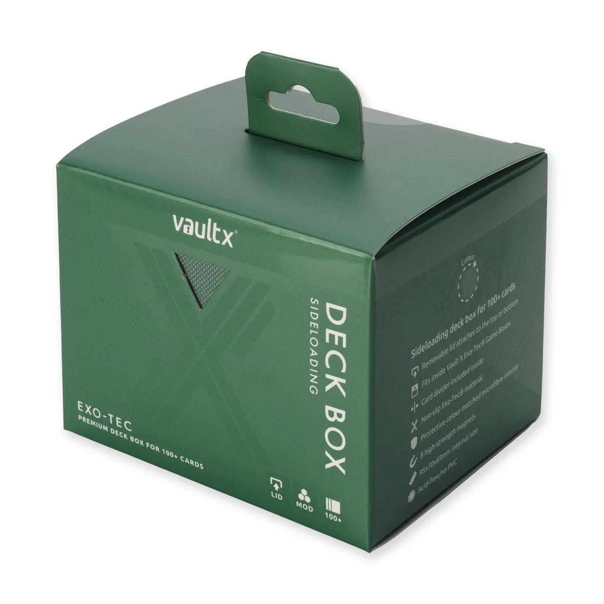Vault X : Sideloading Deck Box 100+ - Metallic Green - Lockett Labs UK