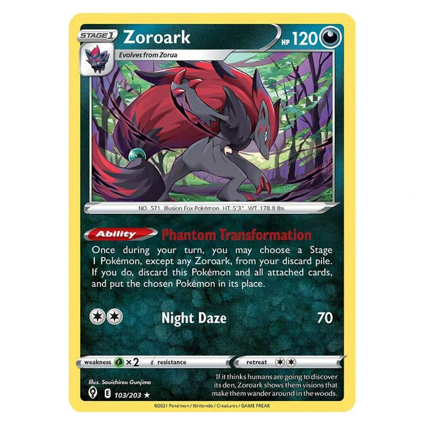 Zoroark : EVOLVING SKIES (Non-holo Exclusive) - 103/203