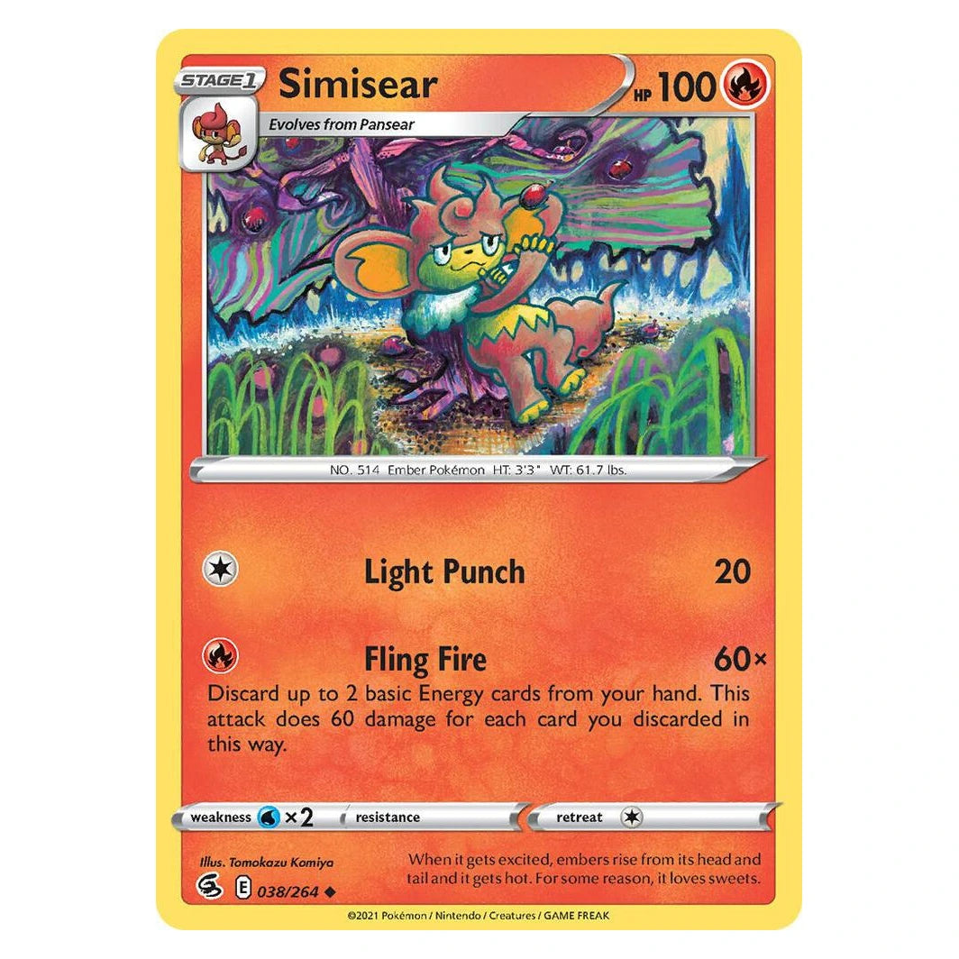 Simisear : FUSION STRIKE - 038/264 trading card