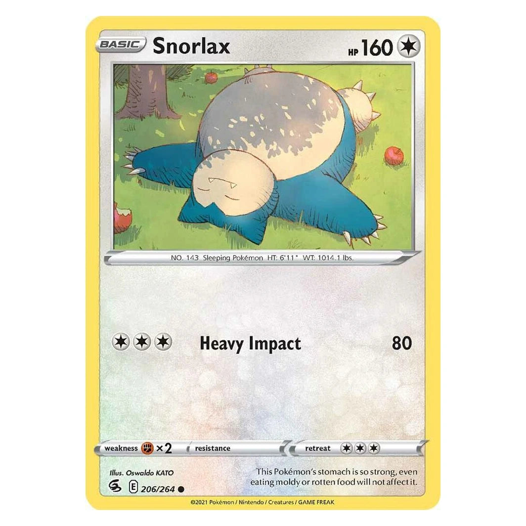 Snorlax : FUSION STRIKE - 206/264 trading card