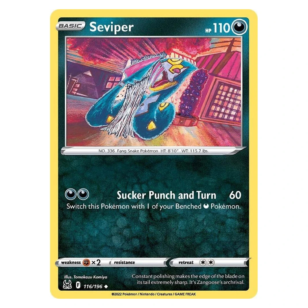 Seviper : LOST ORIGIN - 116/196 trading card