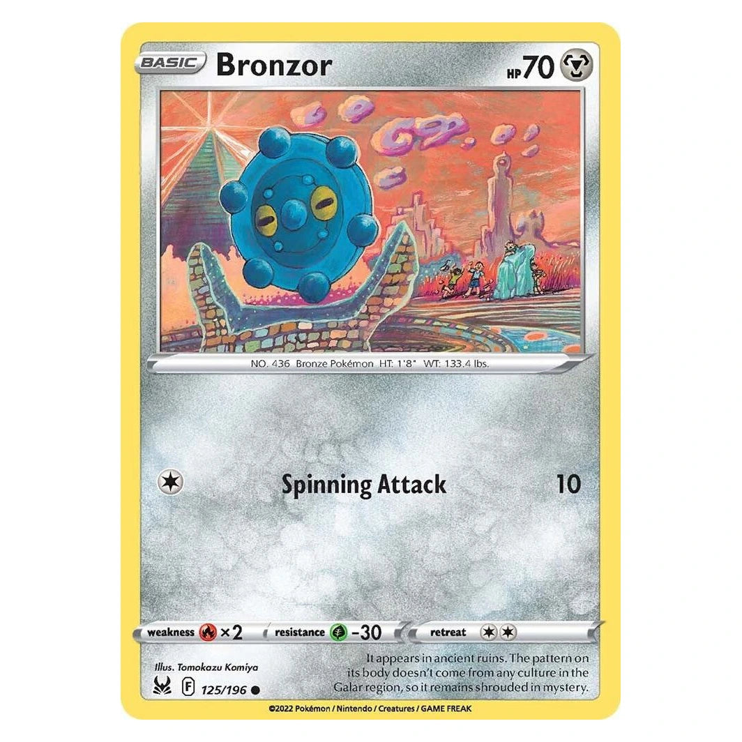 Bronzor : LOST ORIGIN - 125/196 trading card