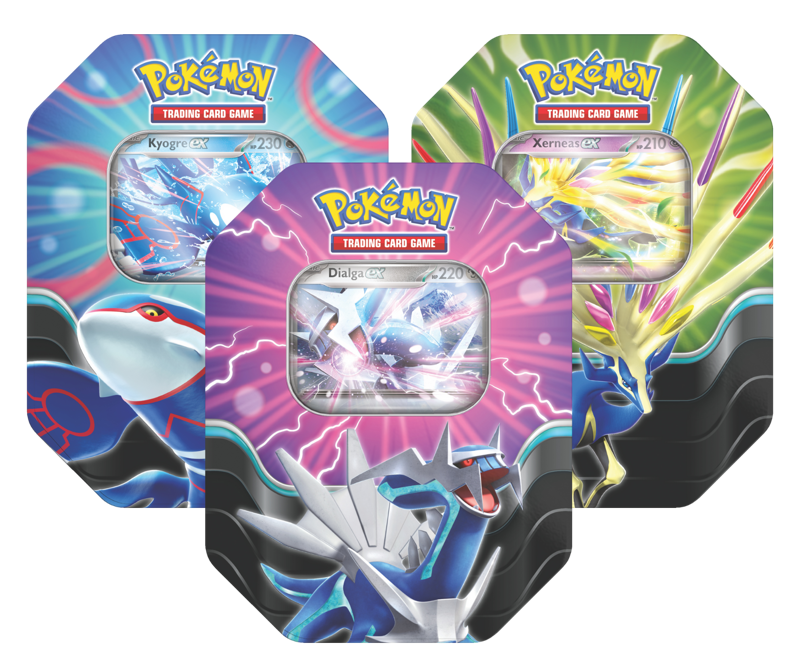 Pokemon Azure Legends Tin - Dialga / Xerneas / Kyogre *PRE ORDER*