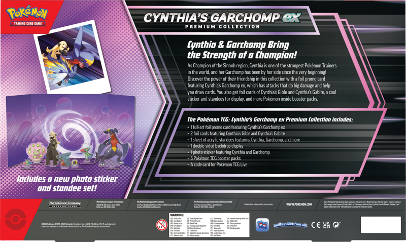 Pokemon TCG: Cynthia’s Garchomp EX Premium Collection *PRE ORDER*