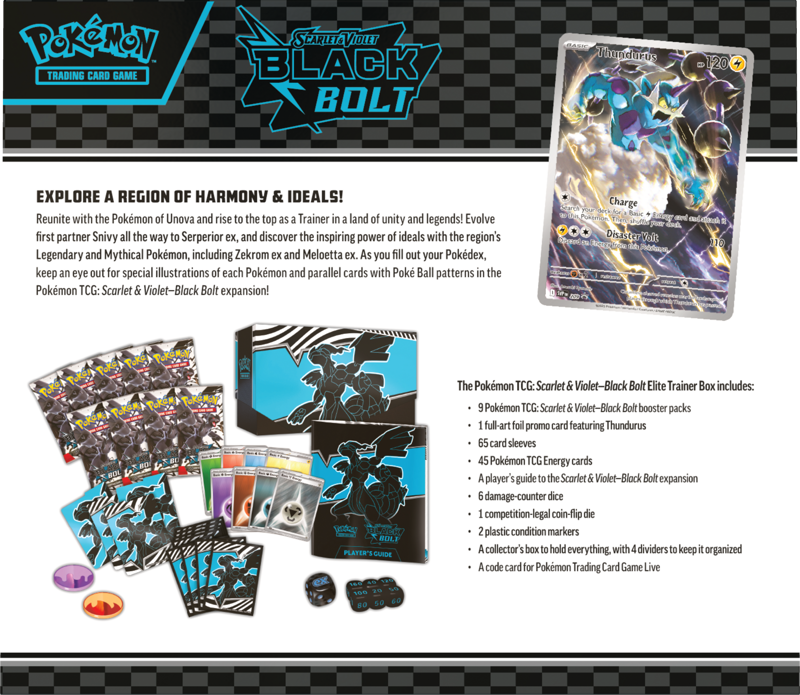 Pokemon : Black Bolt Elite Trainer Box *PRE ORDER*