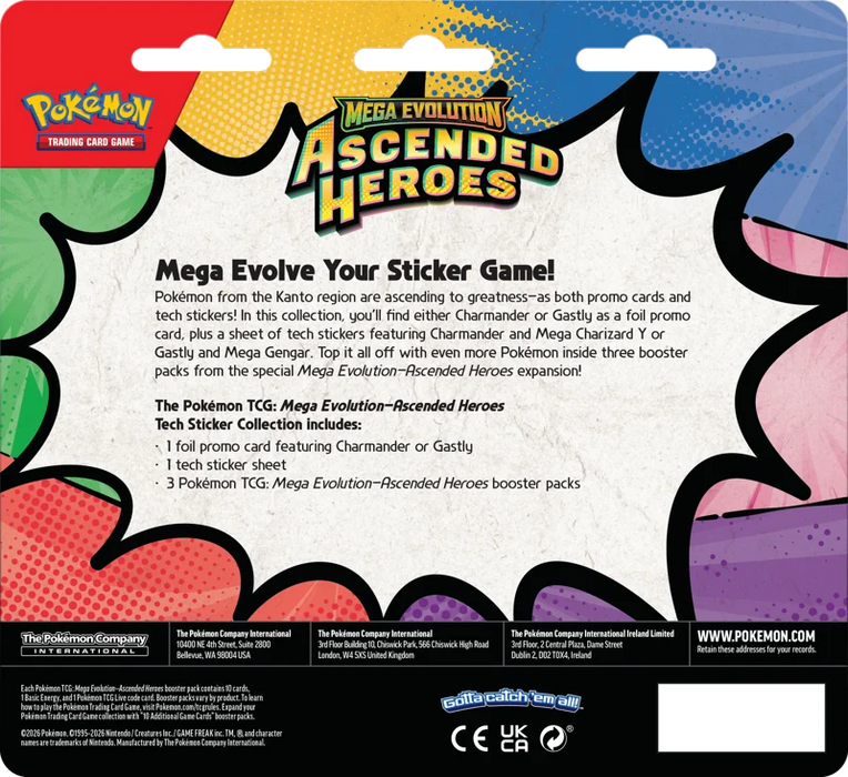 Pokemon : Ascended Heroes - Tech Sticker Charmander