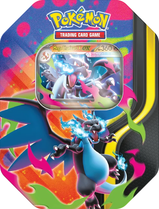 Pokemon : Mega Charizard X EX Gift Tin - Lockett Labs UK