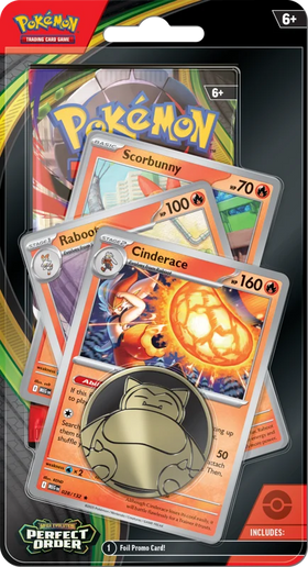 Pokemon : Perfect Order - Premium Checklane Blister - Cinderace - Lockett Labs UK