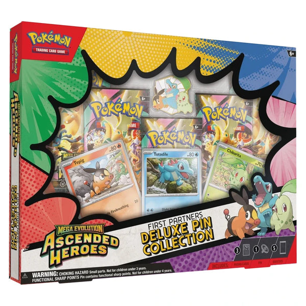 Pokemon : Ascended Heroes - First Partners Deluxe Pin Collection
