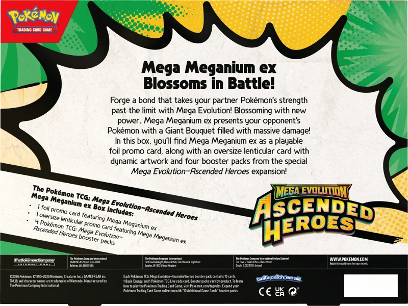 Pokemon : Ascended Heroes - Mega Meganium EX Collection Box