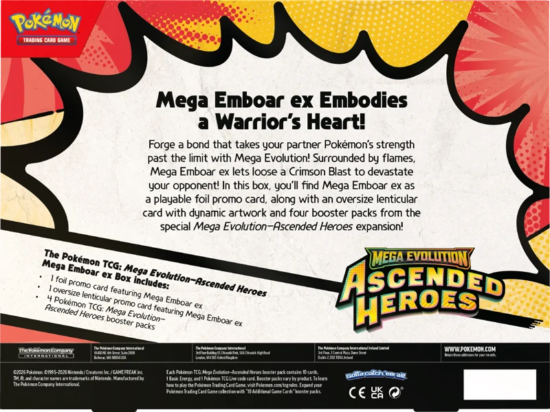 Pokemon : Ascended Heroes - Mega Emboar EX Collection Box