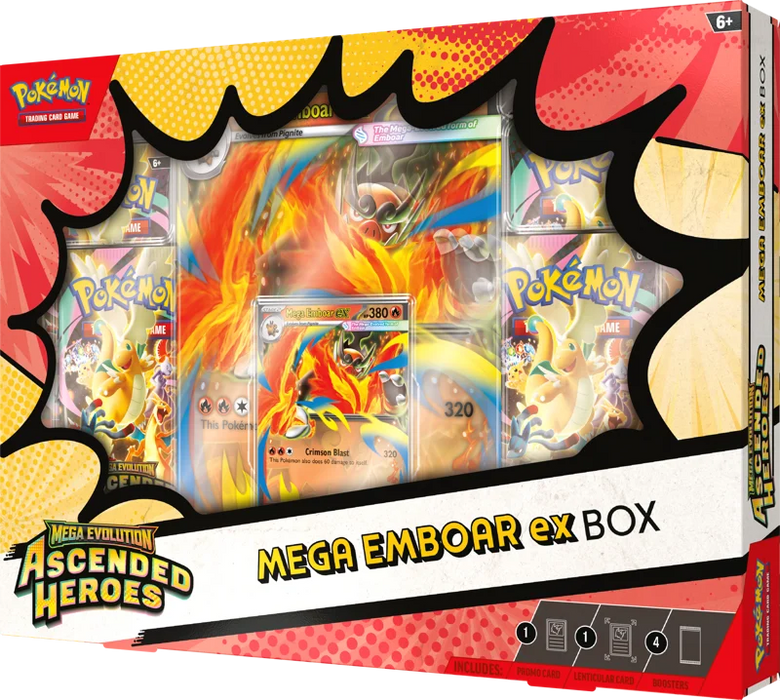 Pokemon : Ascended Heroes - Mega Emboar EX Collection Box