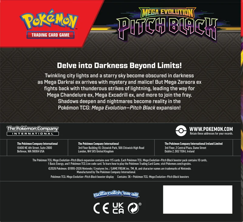 Pokemon : Pitch Black - Booster Box *PRE ORDER* - Lockett Labs UK