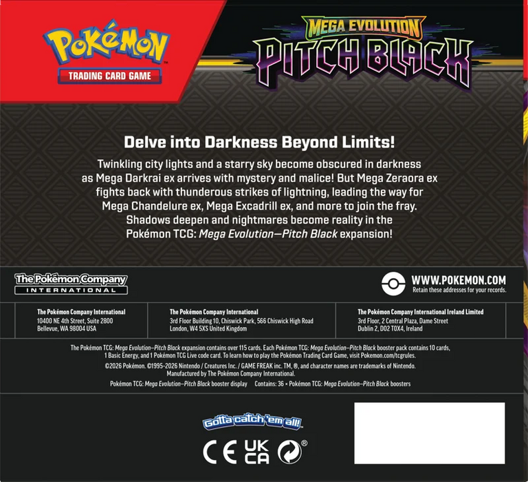 Pokemon : Pitch Black - Booster Box *PRE ORDER*