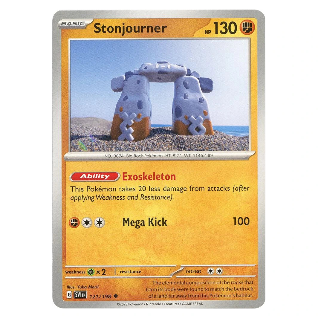 Stonjourner : SCARLET & VIOLET BASE - 121/198 trading card