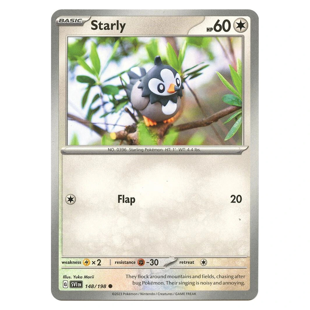 Starly : SCARLET & VIOLET BASE SET - 148/198 trading card