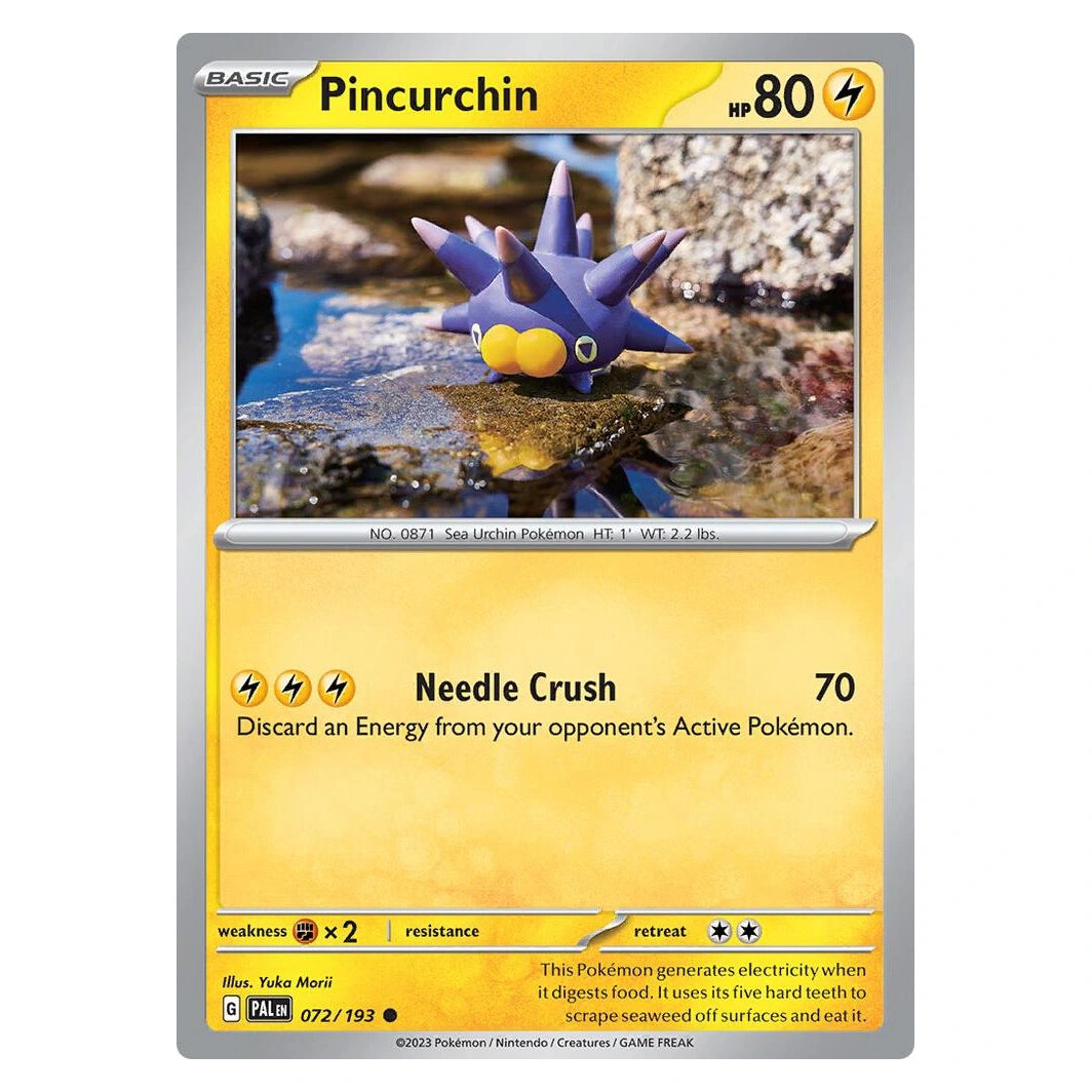 Pincurchin : PALDEA EVOLVED - 072/193 trading card
