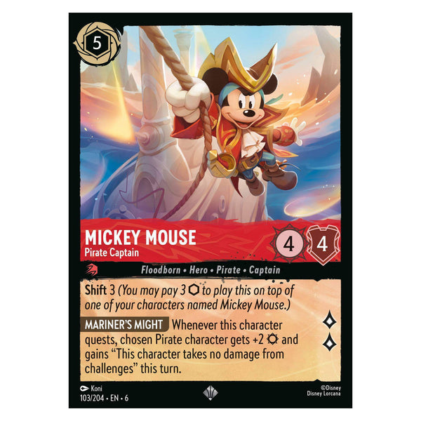 Mickey Mouse : Pirate Captain - 103/204