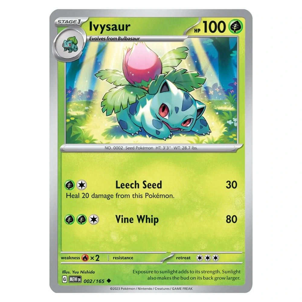Ivysaur : 151 - 002/165 trading card