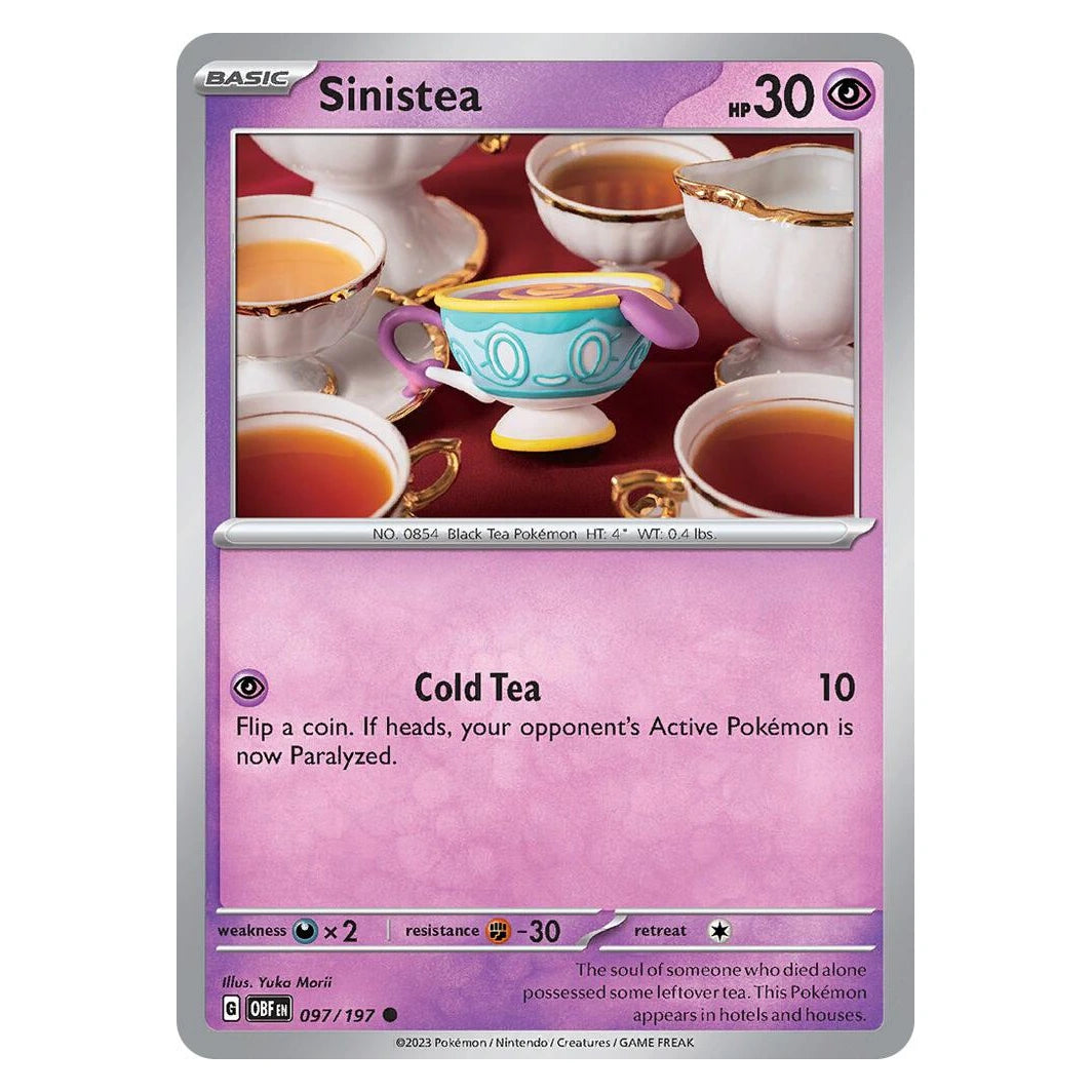 Sinistea : OBSIDIAN FLAMES - 097/197 trading card