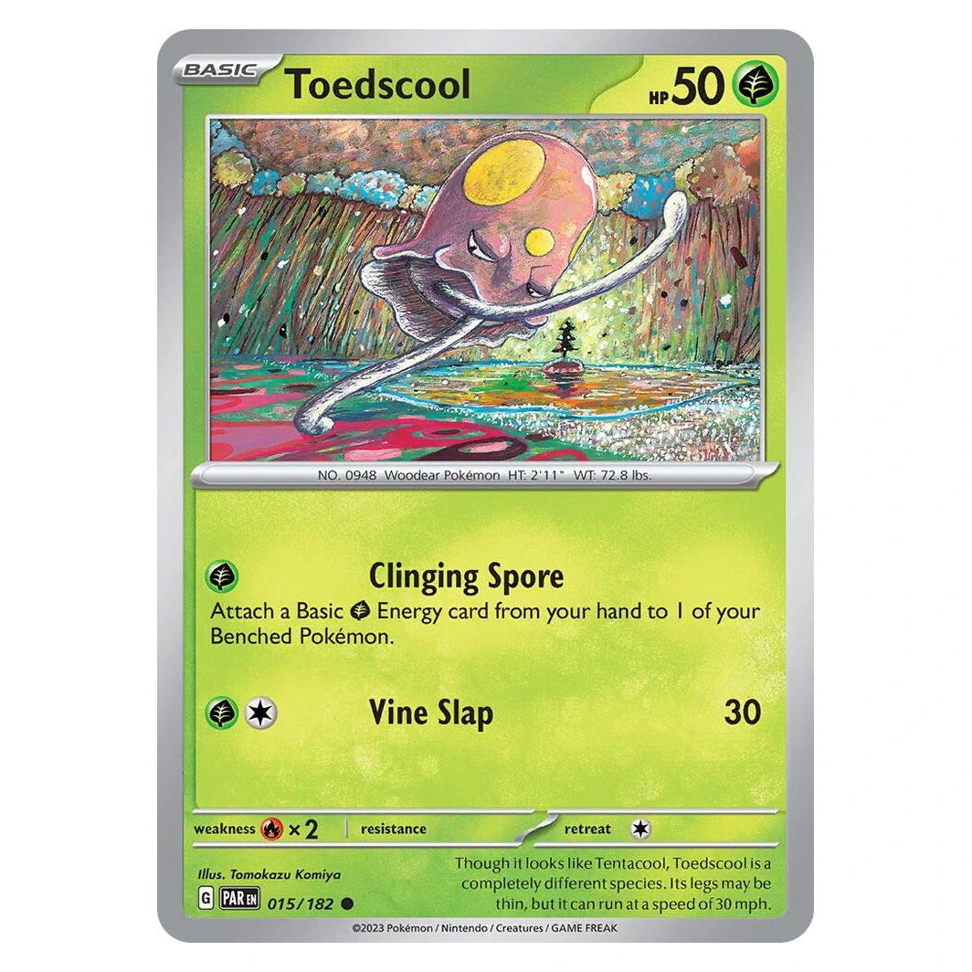 Toedscool : PARADOX RIFT - 015/182 trading card