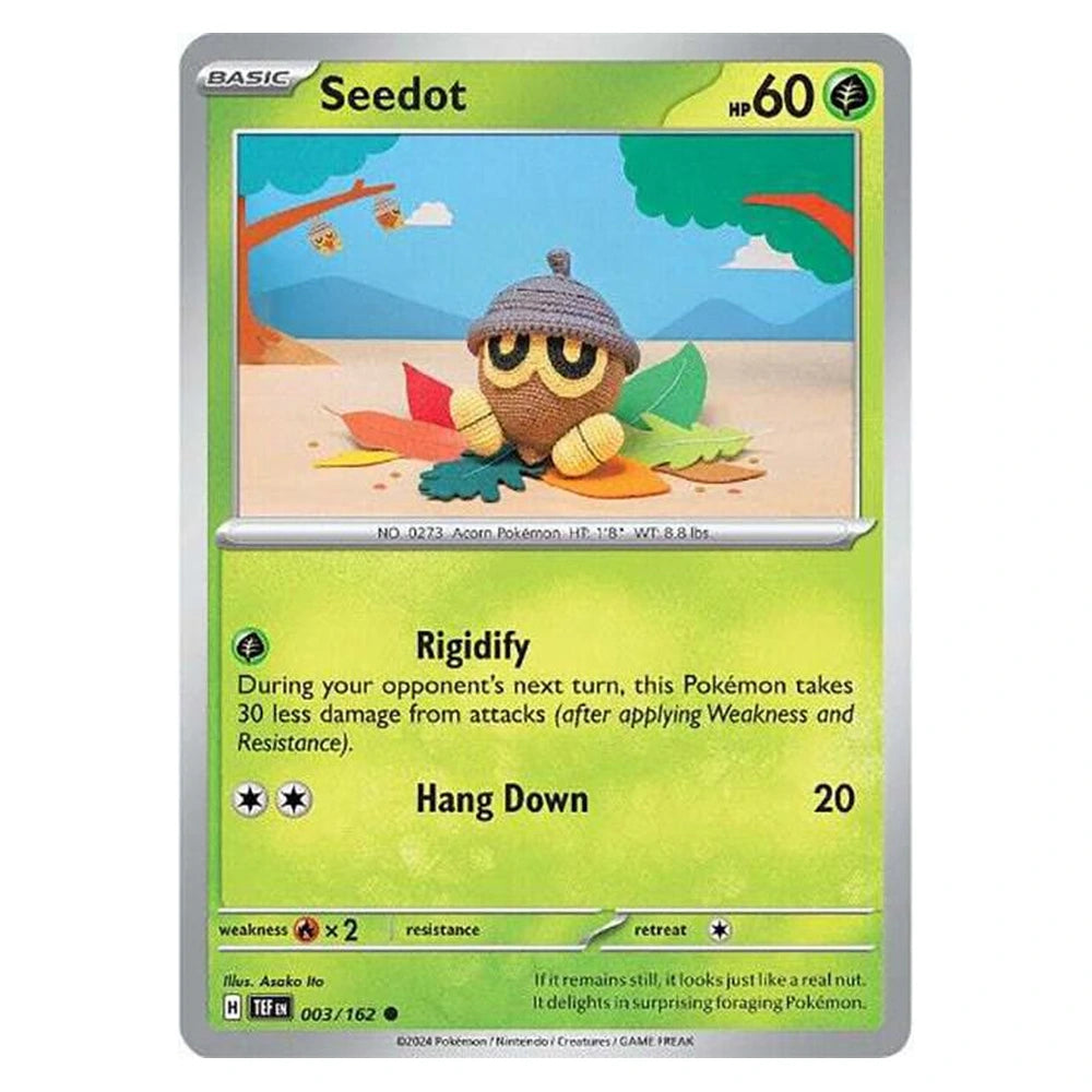 Seedot : TEMPORAL FORCES - 003/162 trading card