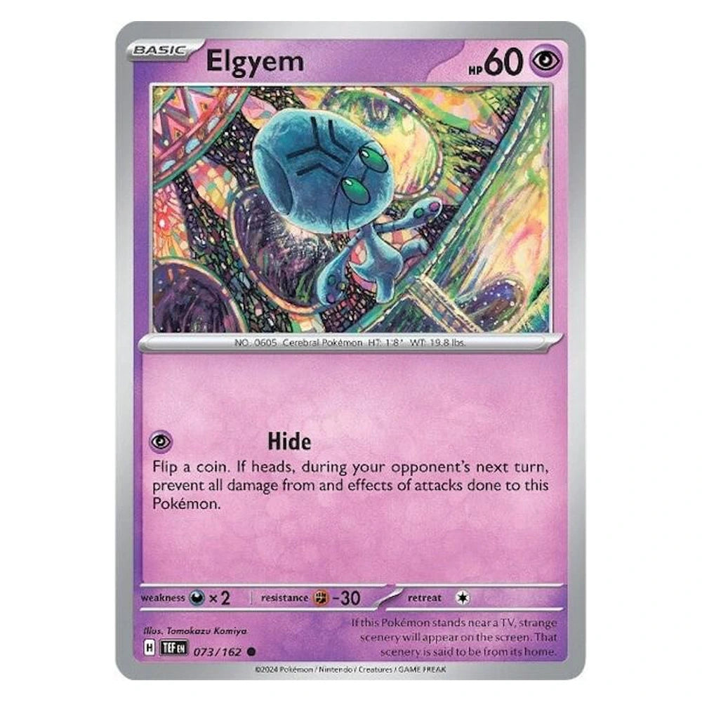 Elgyem : TEMPORAL FORCES - 073/162 trading card