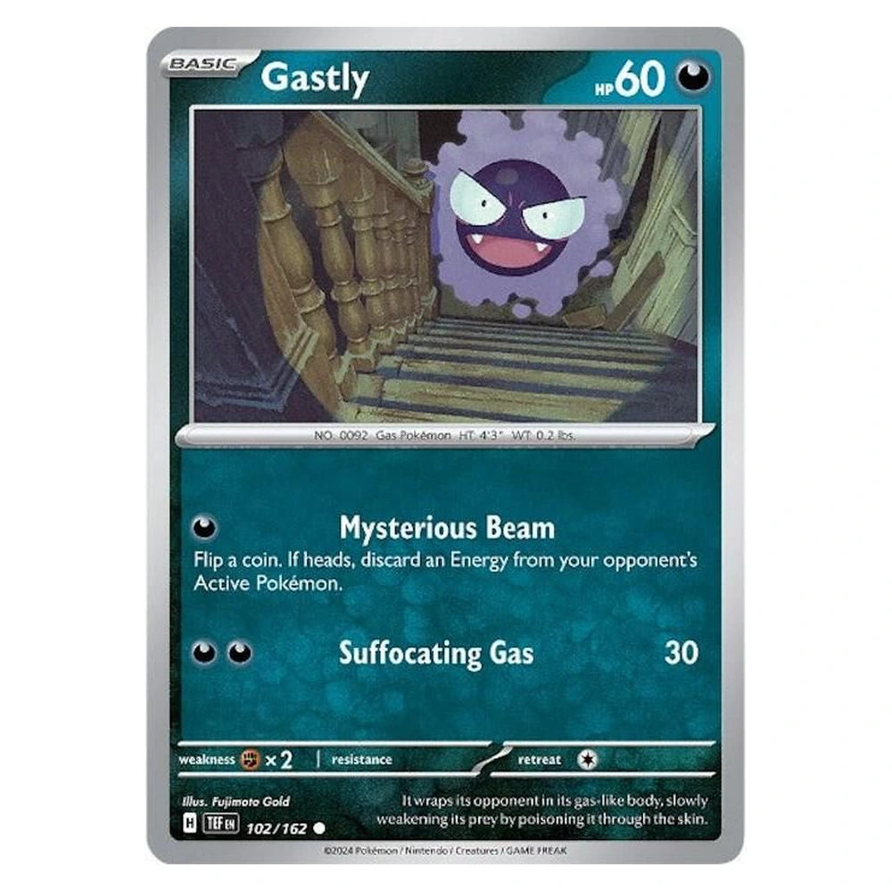 Gastly : TEMPORAL FORCES - 102/162 trading card