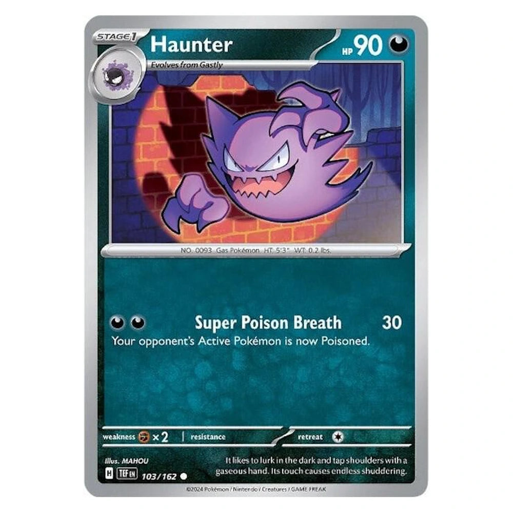 Haunter : TEMPORAL FORCES - 103/162 trading card