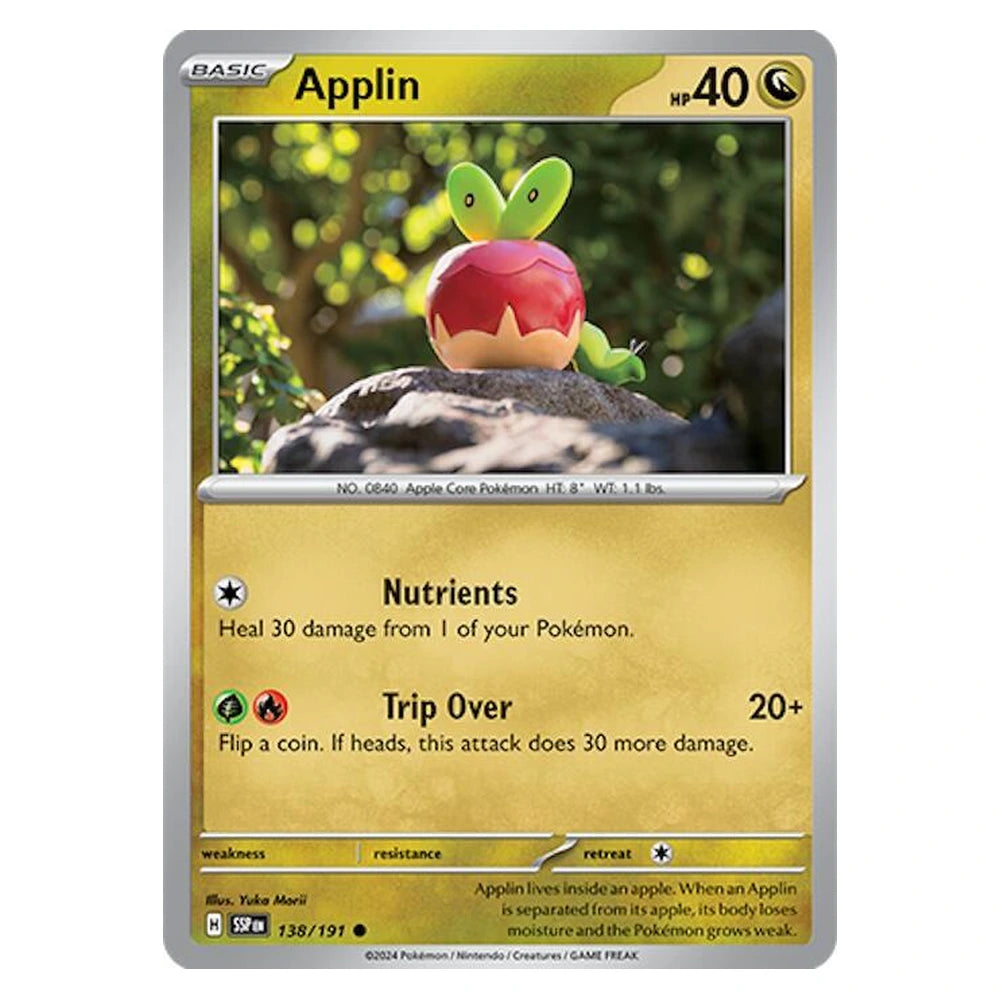 Applin : SURGING SPARKS - 138/191 trading card