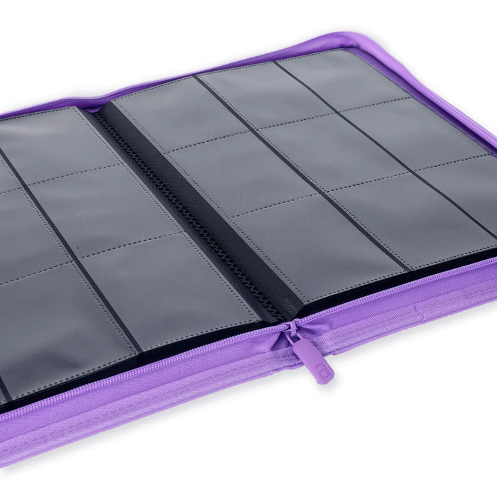 Vault X : 9-Pocket Exo-Tec Zip Binder - Just Purple