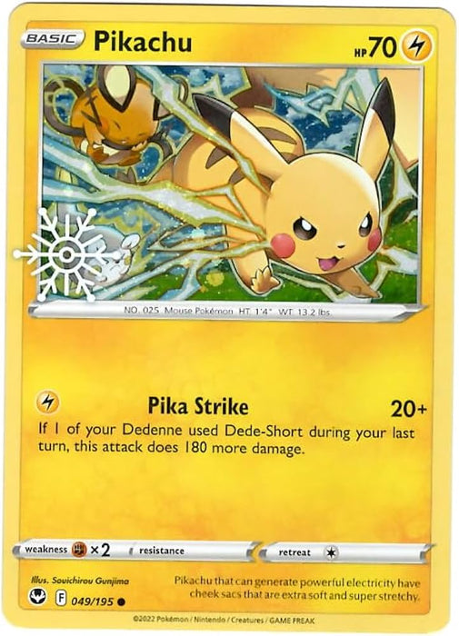 Pikachu : PROMO (Snowflake Stamp) (Holo) (Sealed) - 049/195
