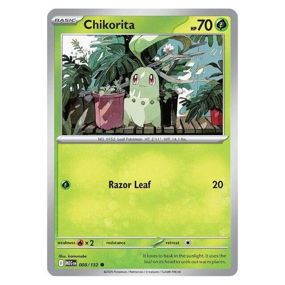 Chikorita : MEGA EVOLUTION - 008/132 trading card