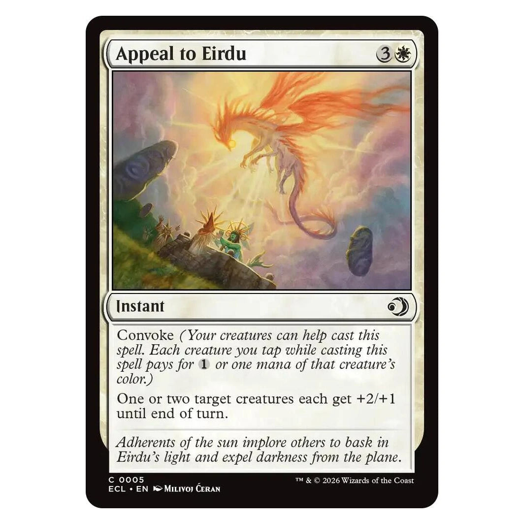 Appeal to Eirdu : LORWYN ECLIPSED - 5 trading card