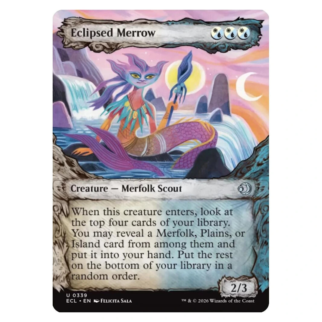 Eclipsed Merrow (Showcase) : LORWYN ECLIPSED - 339 trading card