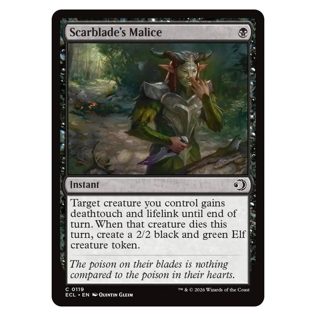 Scarblade's Malice : LORWYN ECLIPSED - 119 trading card