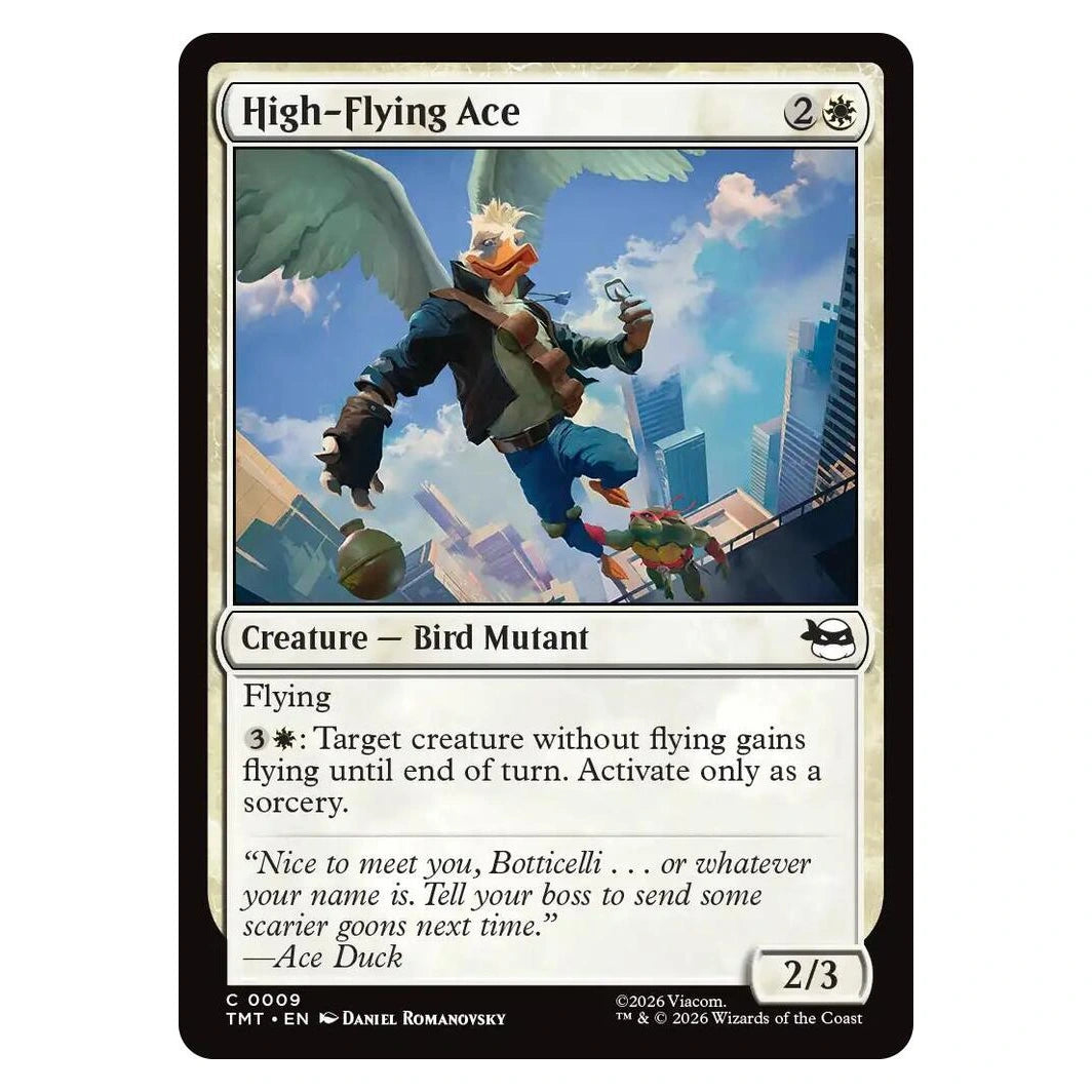 High-Flying Ace : TEENAGE MUTANT NINJA TURTLES - 9 trading card