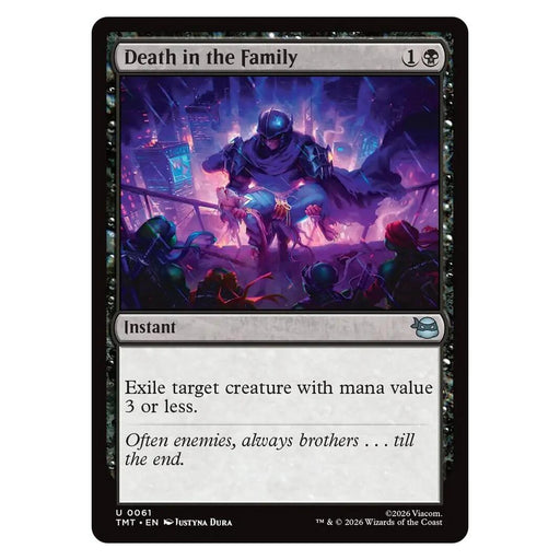 Death in the Family : TEENAGE MUTANT NINJA TURTLES - 61 trading card